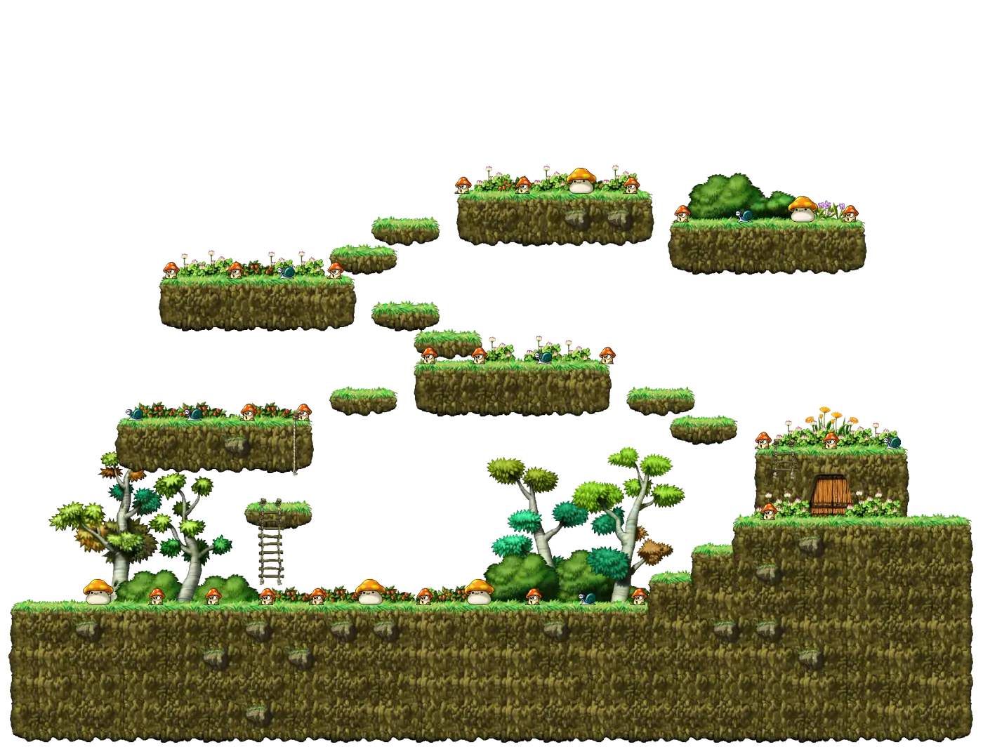 Mushroom Garden map