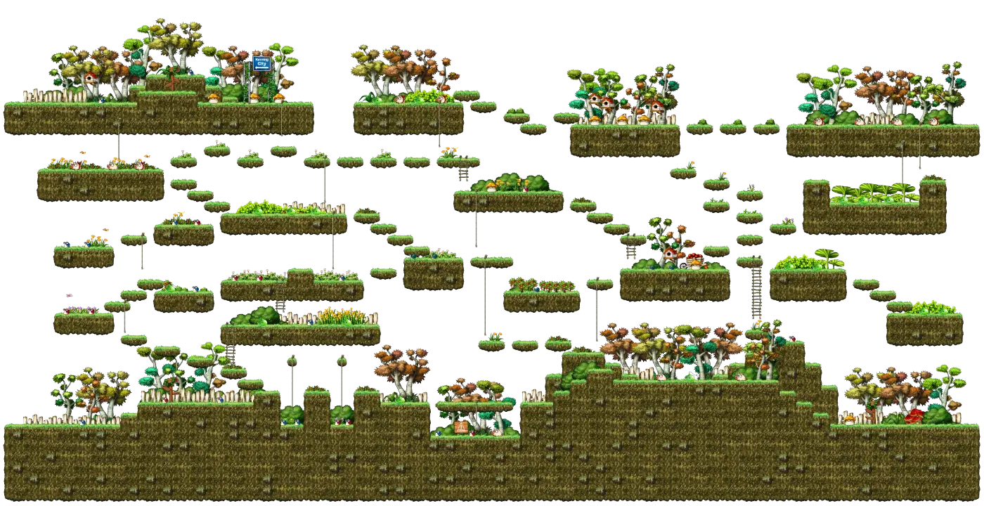 3-Way Road-Split map