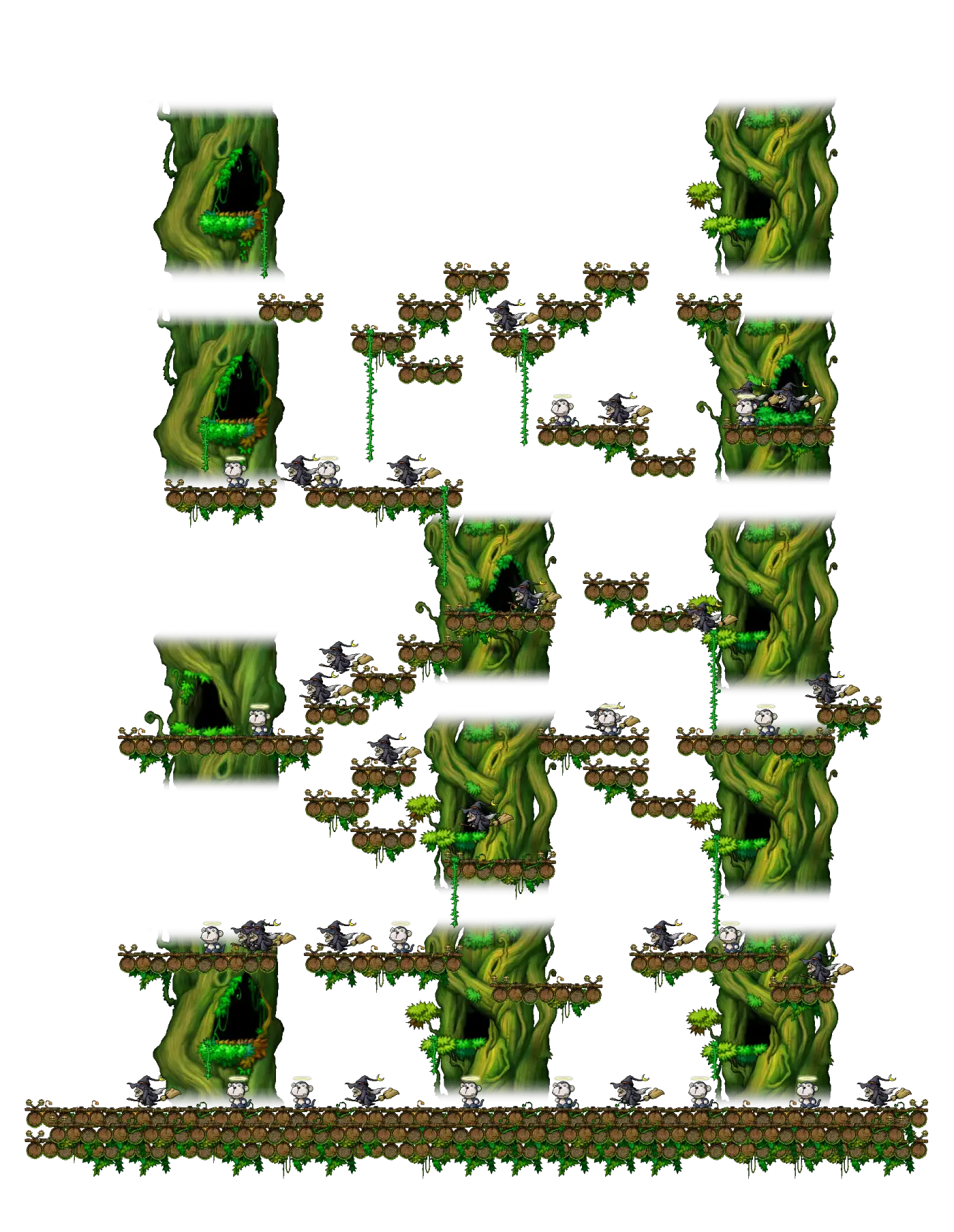 The Forest of Evil II, drawn as the client draws it