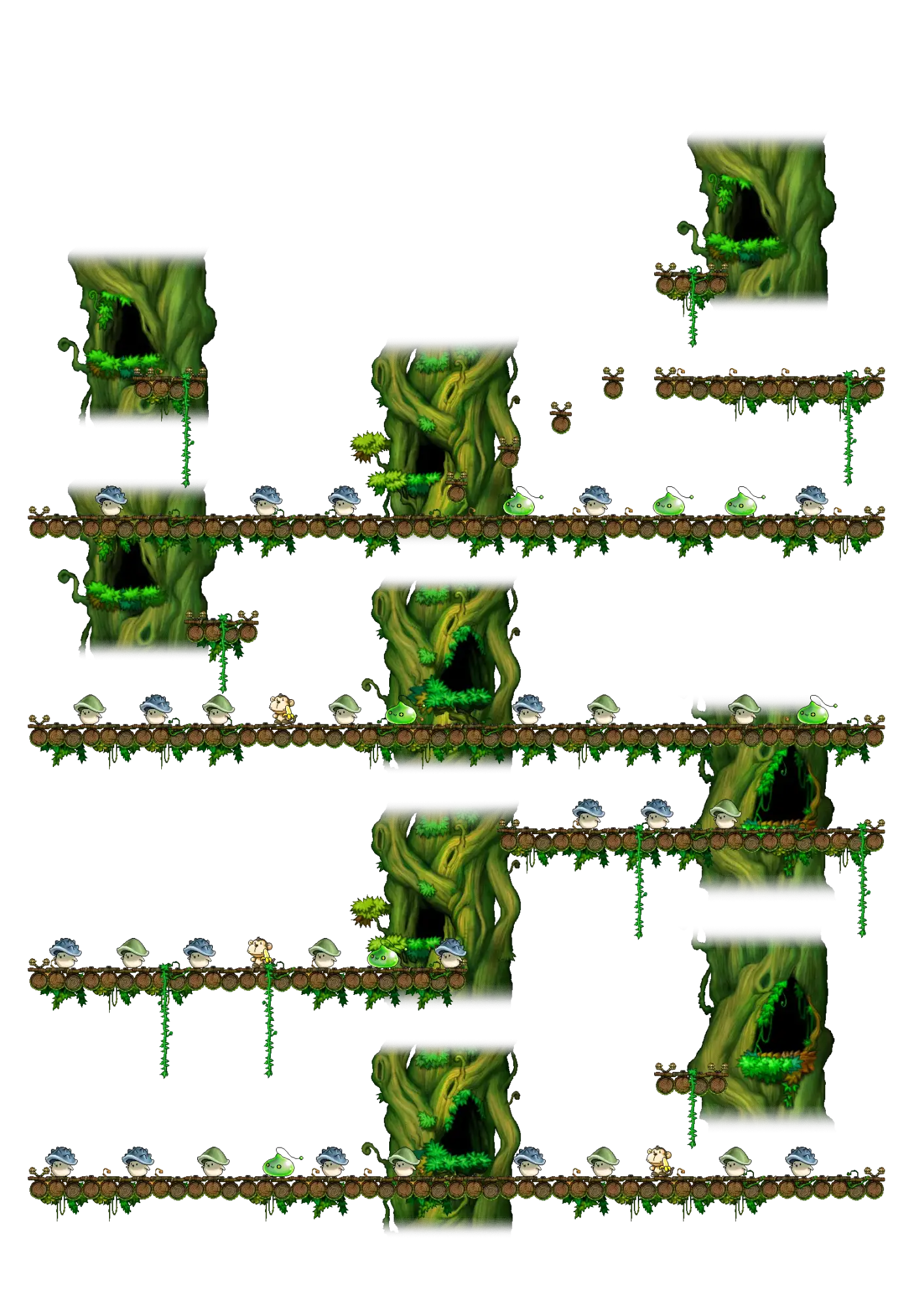 Downstairs at the Forest map