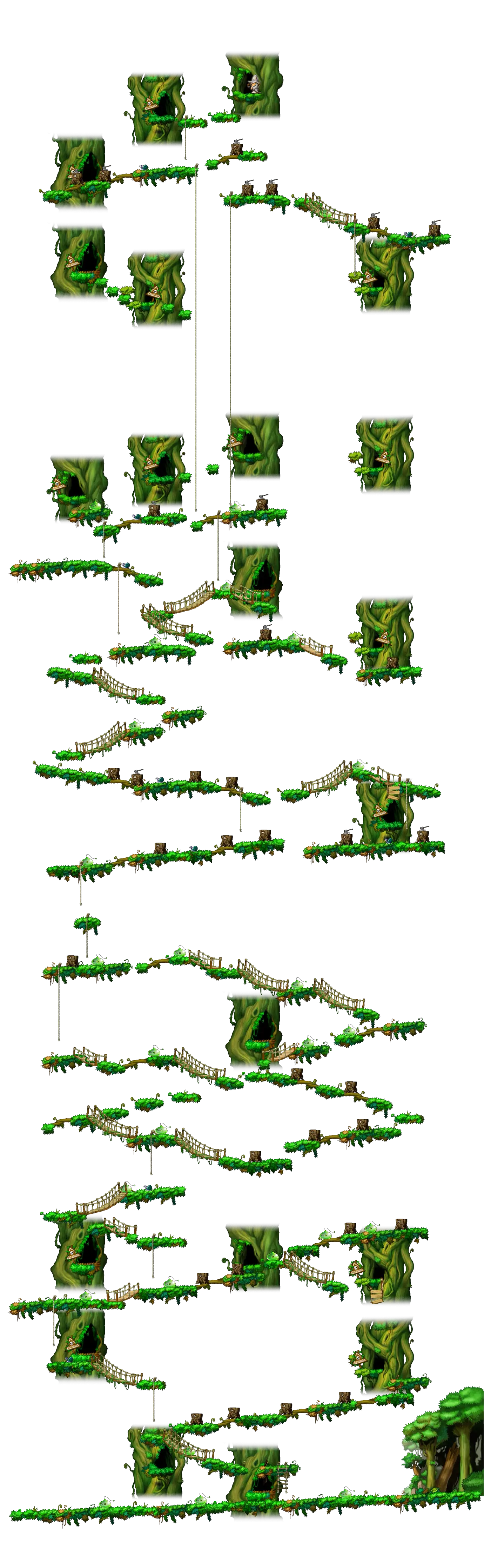The Forest North of Ellinia, drawn as the client draws it