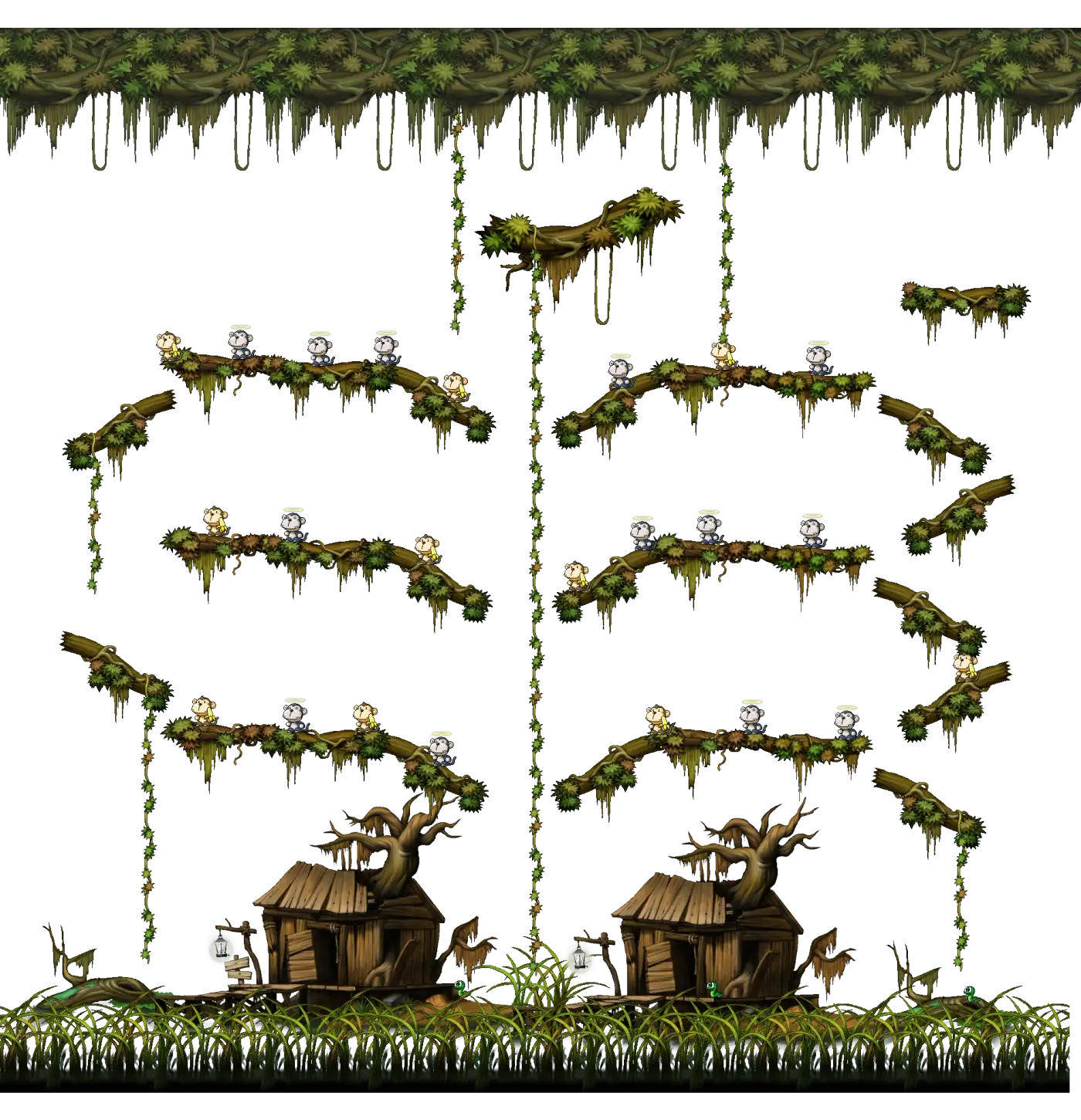 Monkey Swamp II, drawn as the client draws it