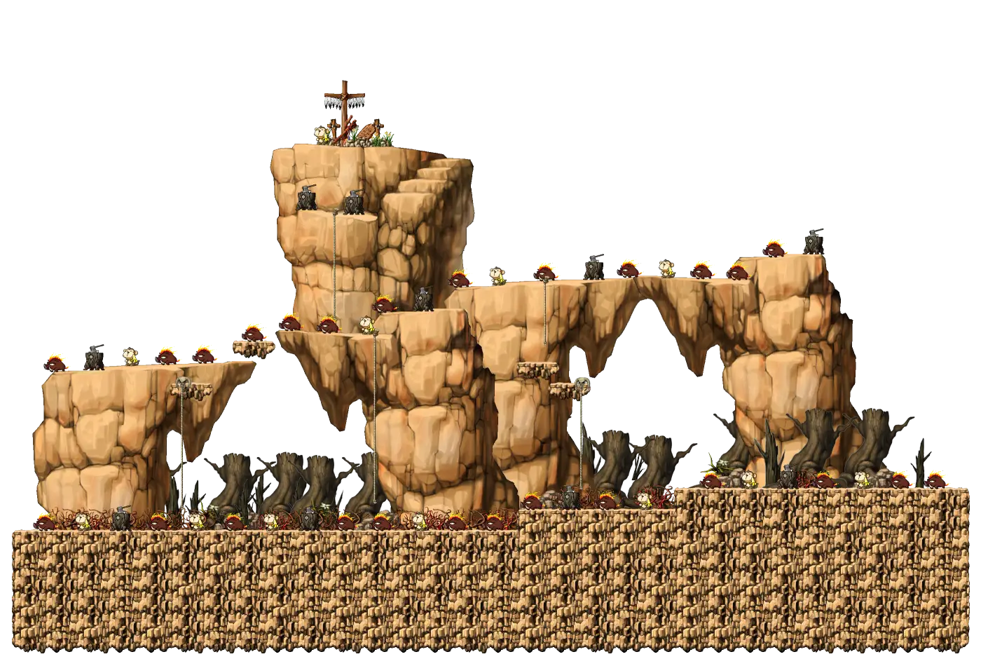 The Burnt Land V map