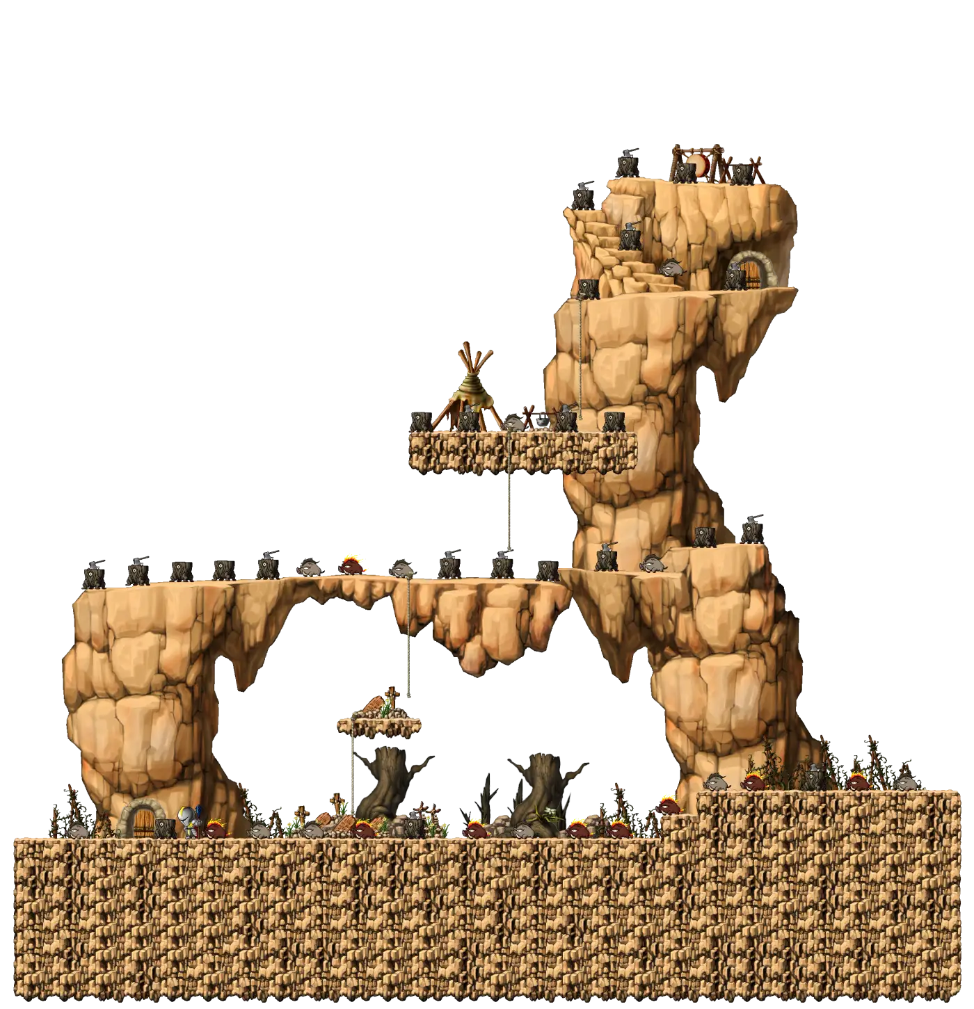 Perion Dungeon Entrance map