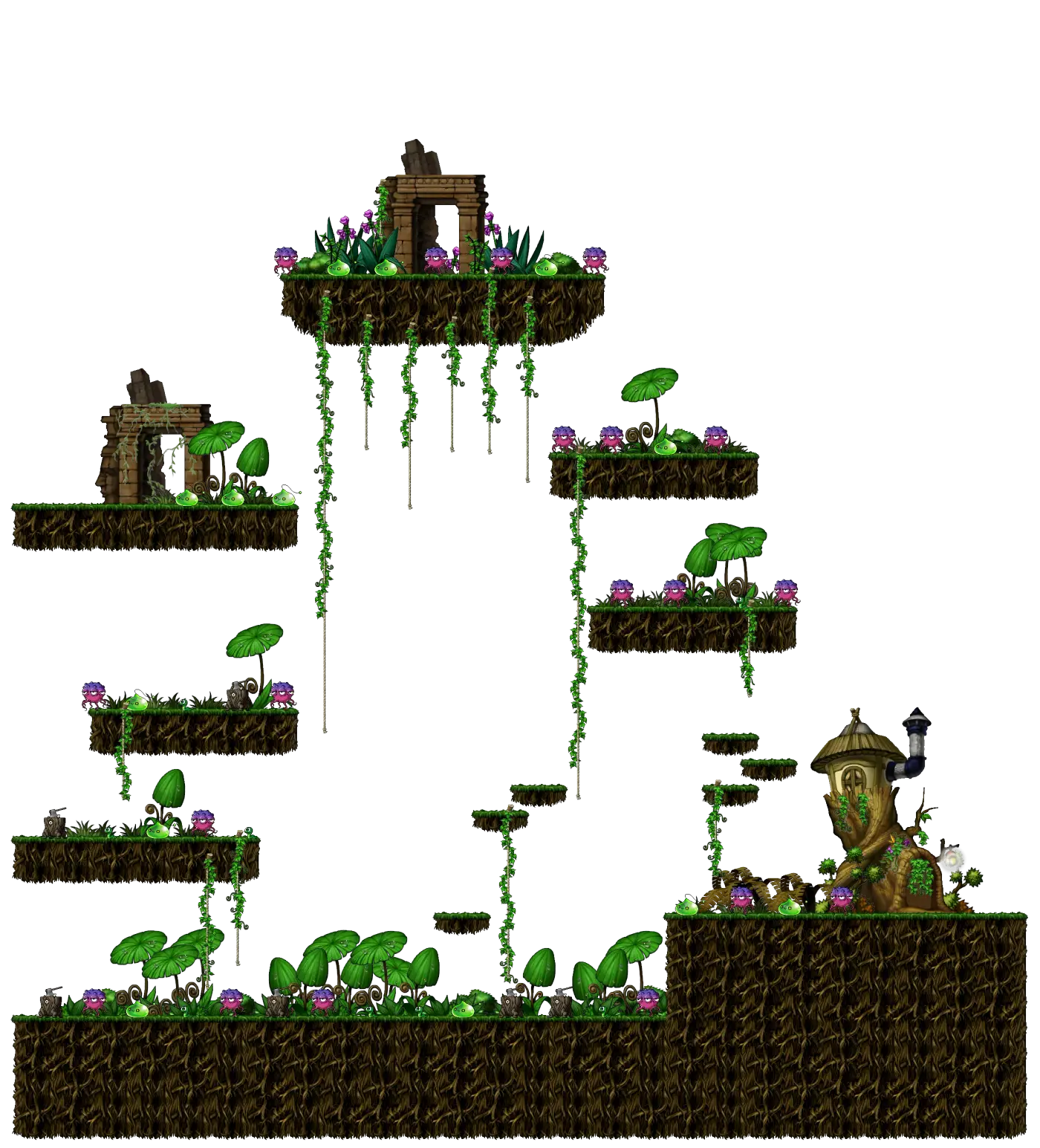 Damp Tree-Forest map