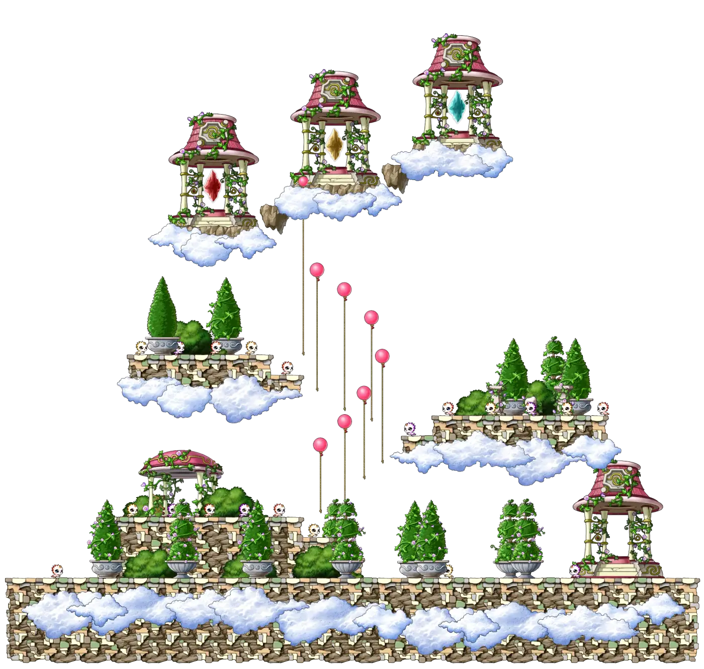 The Road to Garden of 3 Colors map