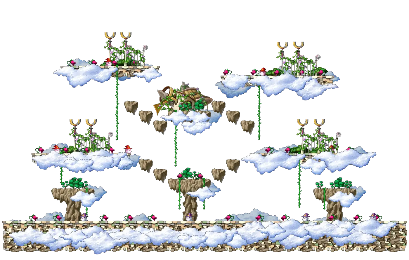 Disposed Flower Garden map