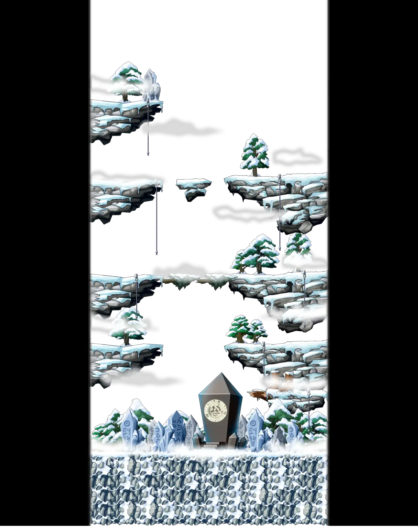 Holy Ground at the Snowfield, drawn as the client draws it