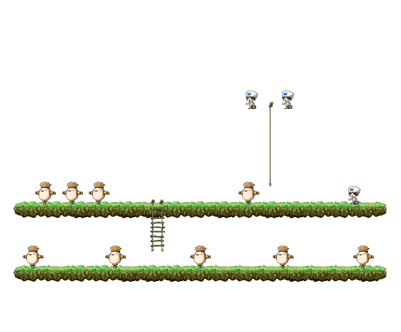 White Map with Mob map