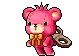Pink Teddy stand