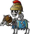 Commander Skeleton stand