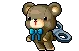 Brown Teddy stand