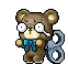 Brown Teddy die1