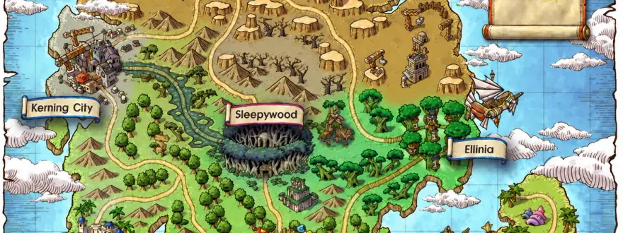 The painted map of Victoria Island