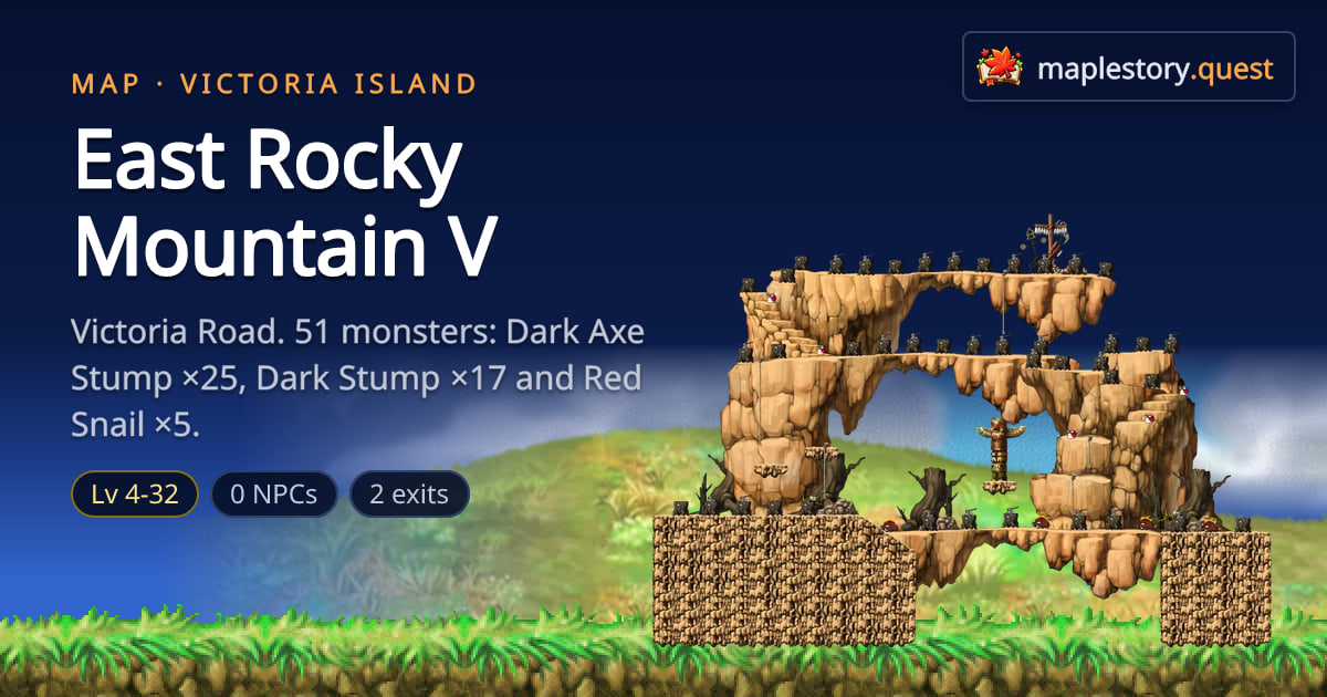 East Rocky Mountain V - MapleStory Classic World map · MapleStory Quest
