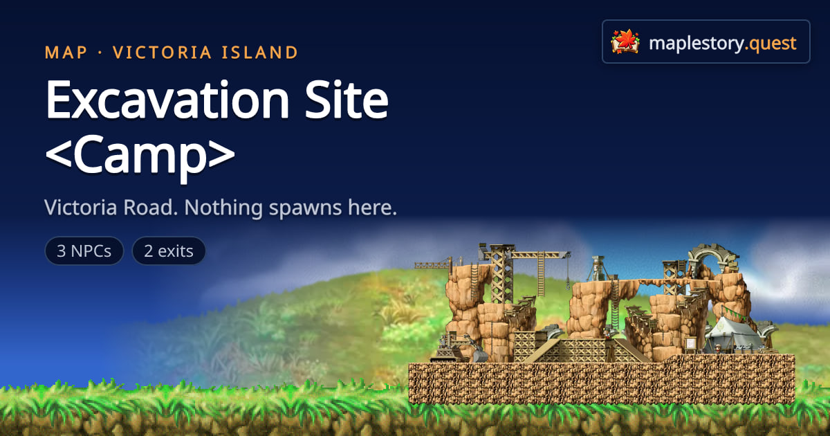 Excavation Site - MapleStory Classic World map · MapleStory Quest