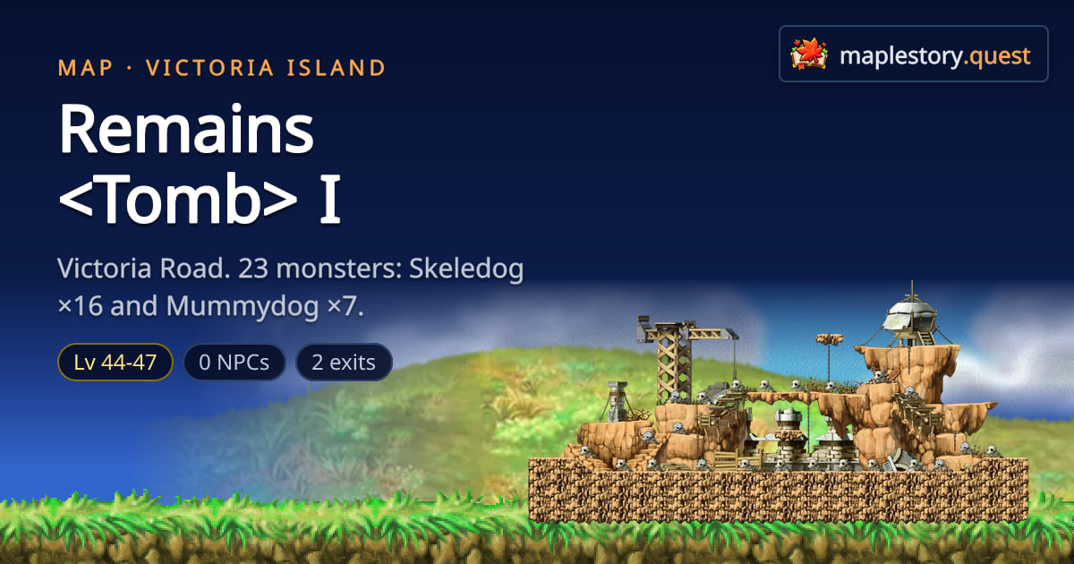 Remains I - MapleStory Classic World map · MapleStory Quest