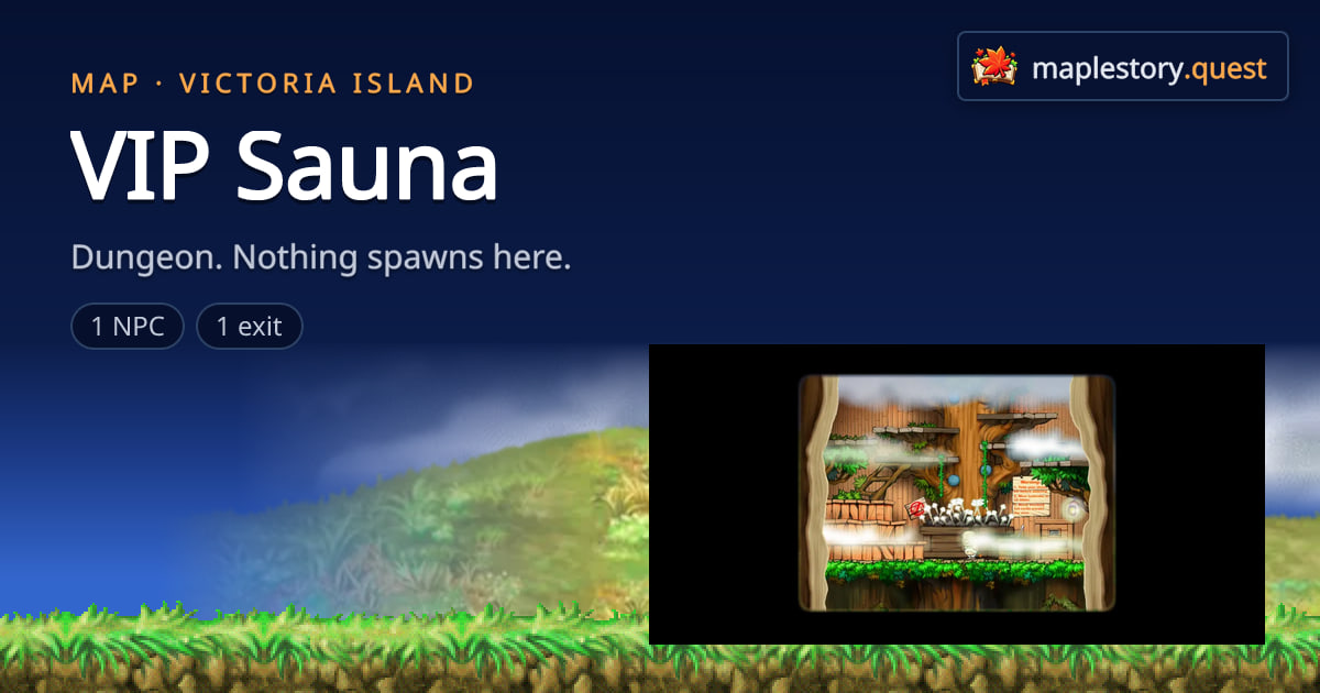 VIP Sauna - MapleStory Classic World map · MapleStory Quest