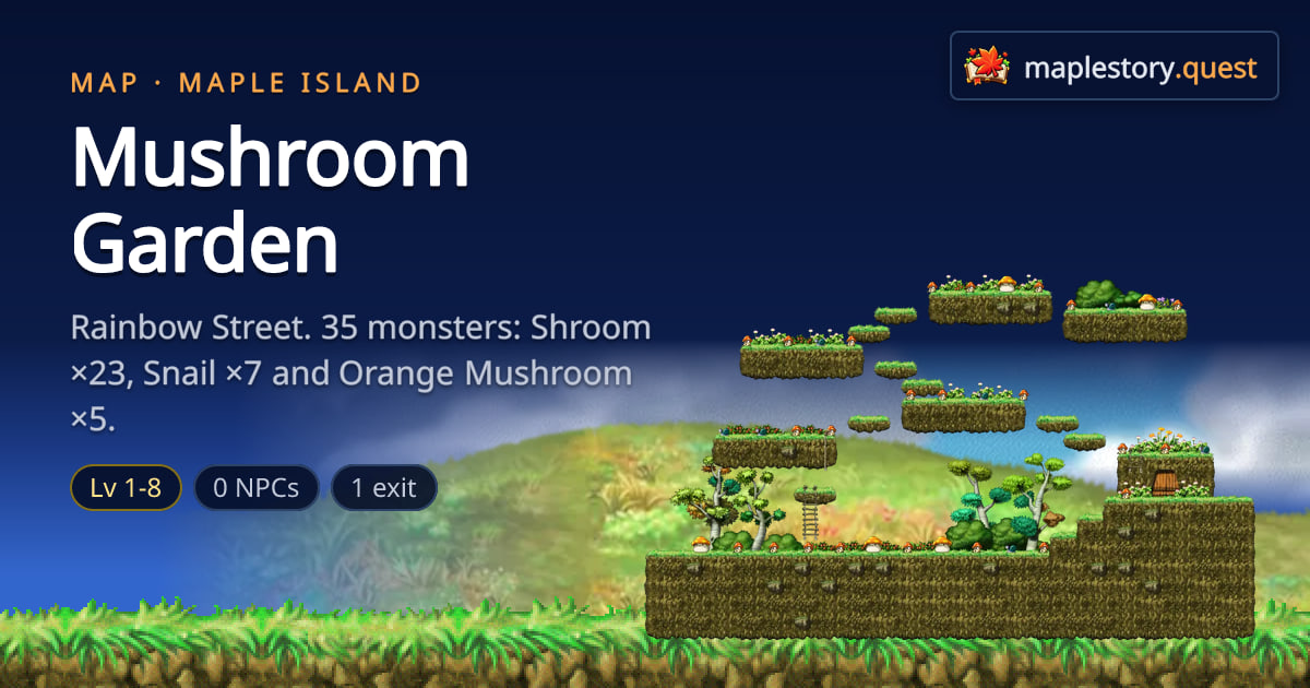 Mushroom Garden (Rainbow Street) - MapleStory Classic World ...