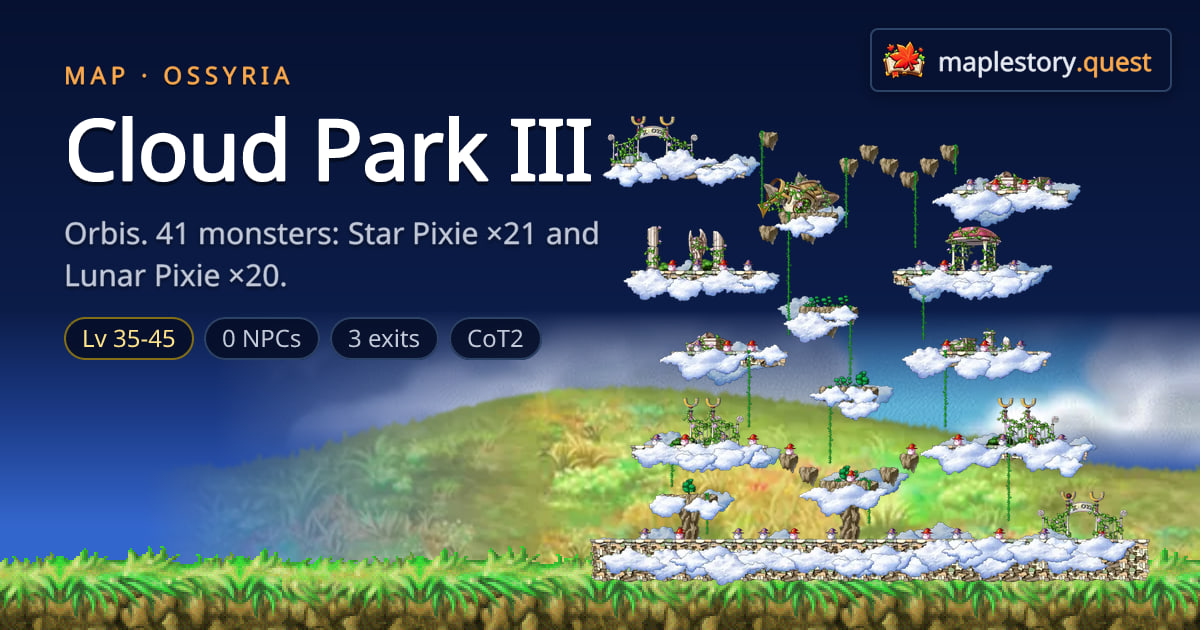 Cloud Park III - MapleStory Classic World map · MapleStory Quest