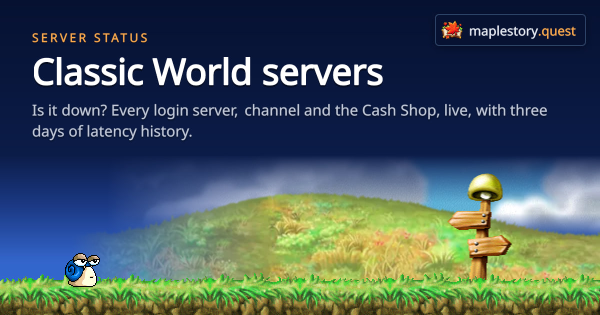 Server status · MapleStory Quest